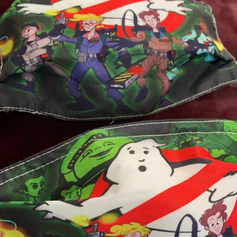 6/$20 New Set/2 animated Ghostbusters face masks